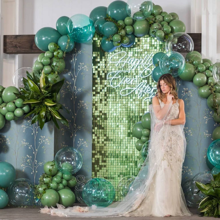 Фотозона из пайеток