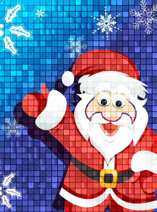 Новогодний декор из пайеток